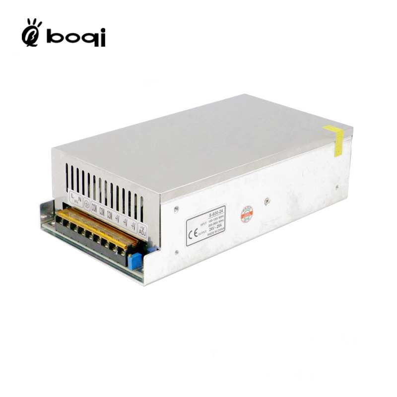 Manufacturer 24V25A600W constant voltage switching power supply LED light strip monitoring security LED advertising screen adapter