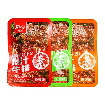 其乐手撕素牛排解馋小零食40包约1斤