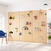 Cave board Solid wood partition Custom wooden wall Living room Kitchen wall Nordic storage wall wall hanging rack