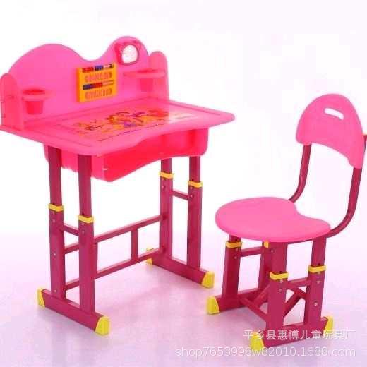Children's study table lifting simple primary school students study textbook table and chair combination male and female students writing homework desk