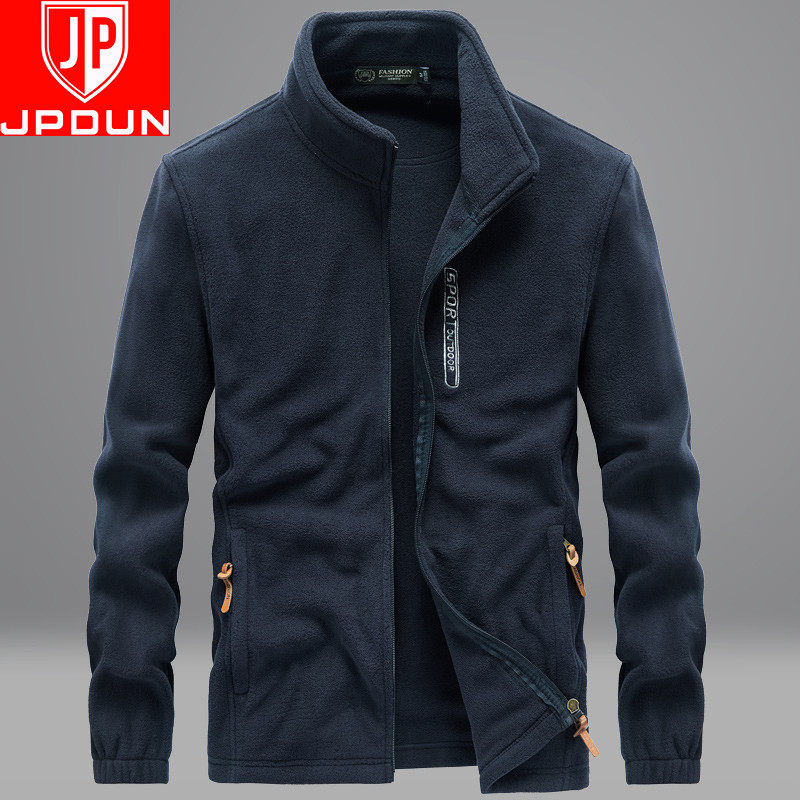 Outdoor sports fleece jacket men's double-sided fleece autumn winter sweatshirt men plus plus plus thick fleece jacket men's winter wear