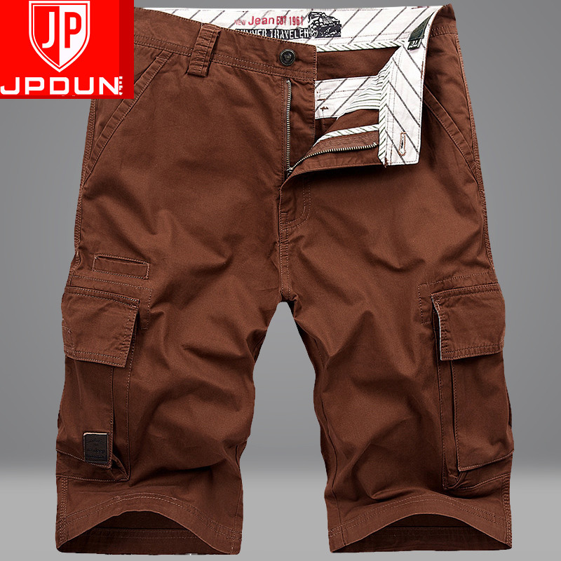 2020 New Loose Men Shorts Men's Pants Multiple Pockets Summer Seven Pants Men 50% Pants Thin