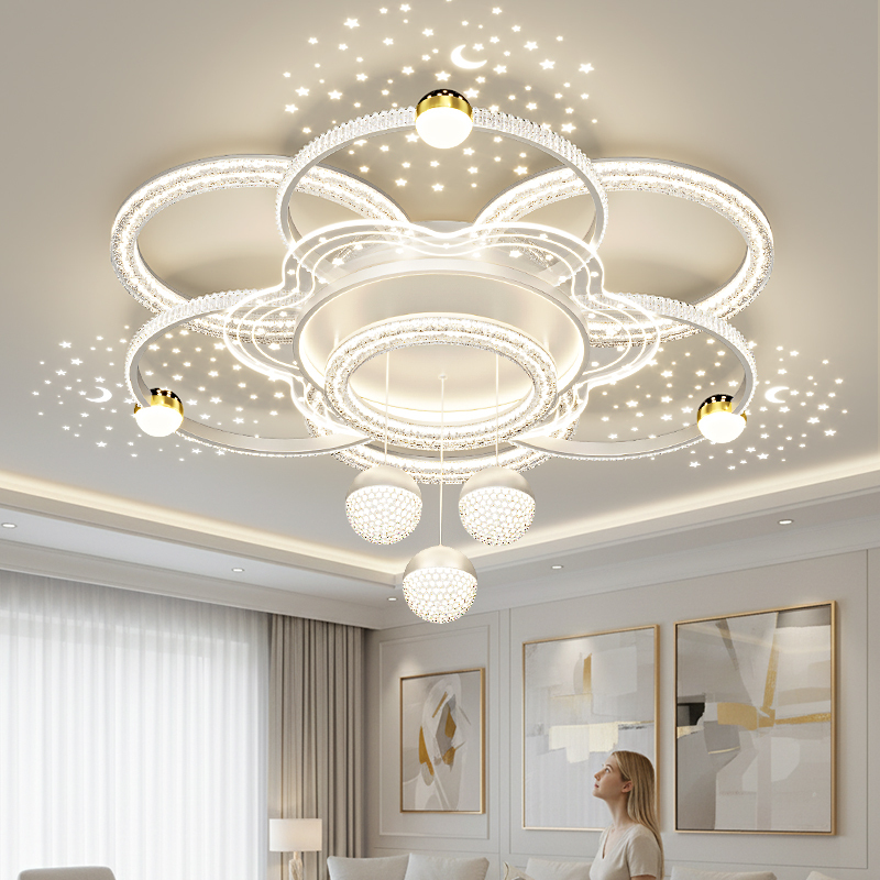 Living Room Main Light, Modern and Simple, Elegant and Luxurious, High-End Feel, 2026 New Model, High-End Italian-Style Circular Bedroom Ceiling Light