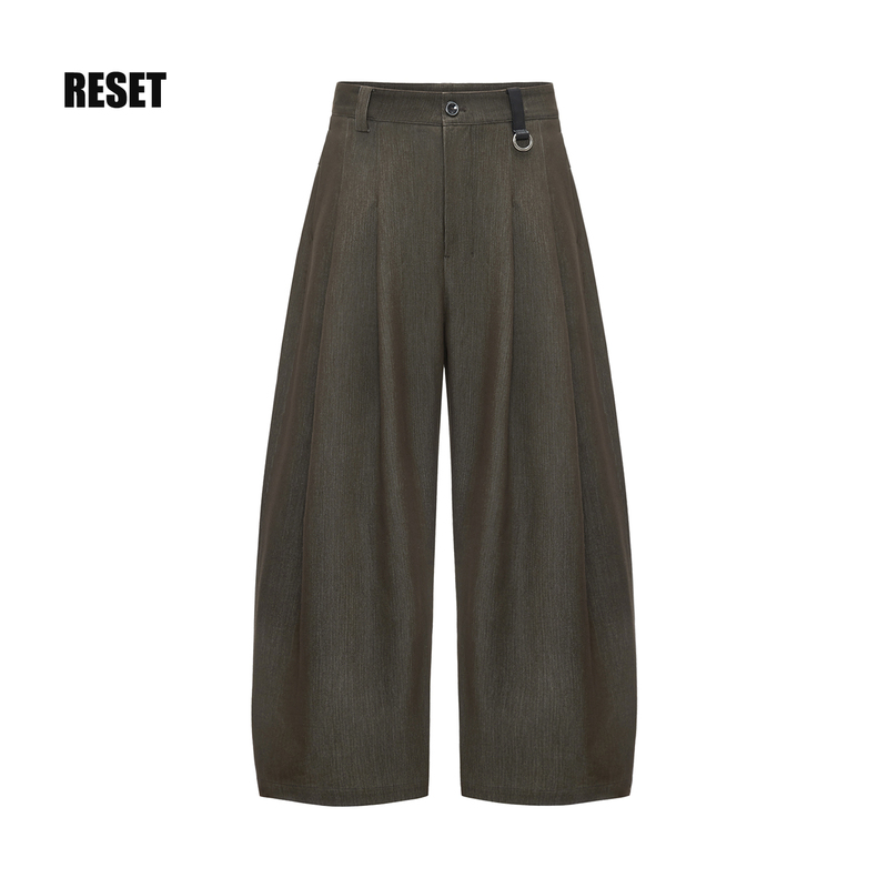 Cookies Series New Product Celebrity Style Simple Drape High-End Casual Wide-Leg Pants Reset Cocoon-Shaped Trousers