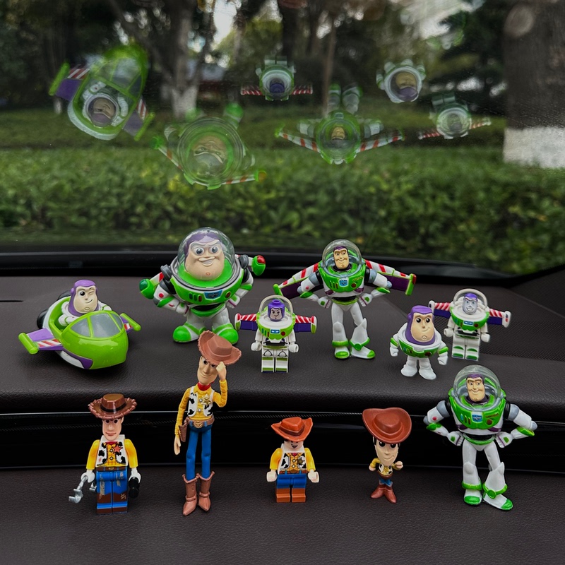 Buzz Lightyear Woody Dashboard Car Ornaments Car Interior Decoration Hanging Ornaments Cartoon Desktop Toy Story