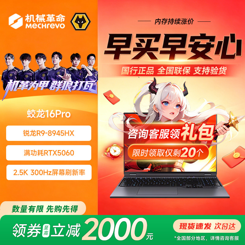 Mechrevo公式正規品 Jiaolong 16 Pro/Aurora XRTX5060専用グラフィックカード搭載eスポーツゲーミングノートパソコン