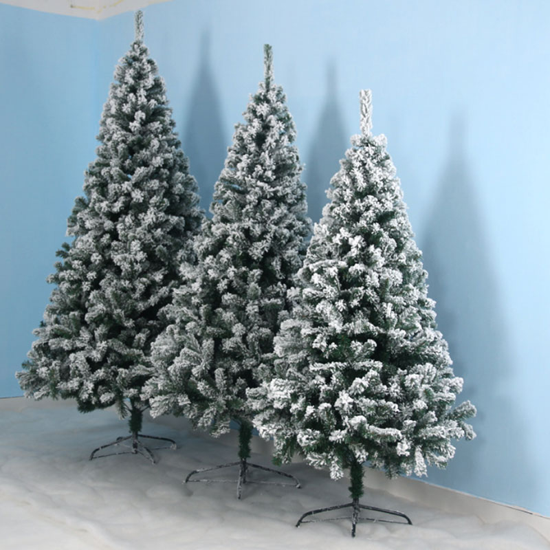 1 2 meters 1 5 meters falling snow flocking Christmas tree Home decoration package Cedar Christmas Tree set Christmas decoration