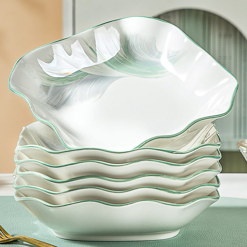 Jingdezhen Ceramic Plates and Dishes for Home Use, 2026 New Model Ceramic Square Plates, Thickened Ceramic Bowl and Plate Set Combination Jingdezhen Ceramic Plates and Dishes for Home Use, 2026 New Model Ceramic Square Plates, Thickened Ceramic Bowl and Plate Set Combination