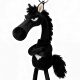 2026 Year of the Horse Mascot, the Chosen Black Horse Bag Charm Pendant Plush Toy, Gift for Friends, the Chosen Black Horse Pendant