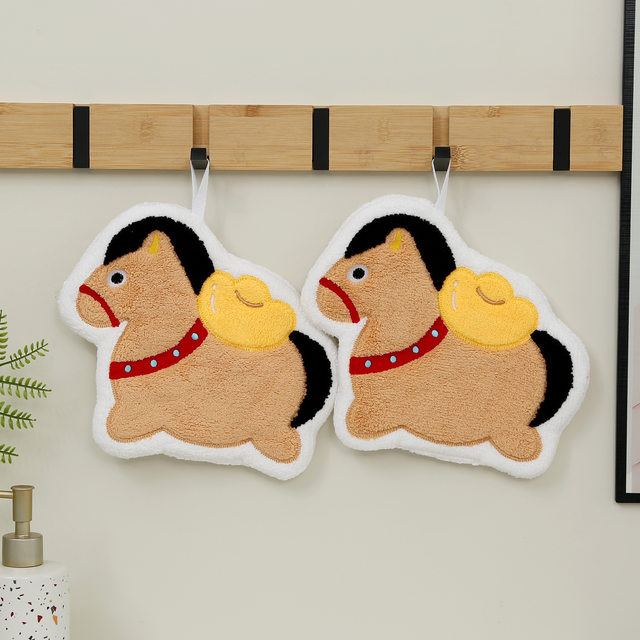 New Year's Blessings Are Coming Soon: Kitchen Absorbent Hand Towels, Bathroom Towels, New Chinese-Style Hand Wipes, Year of the Horse Handkerchiefs