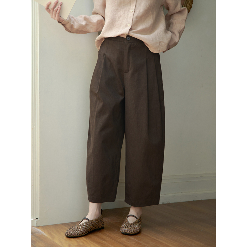 26Qdk-049【Evening Breeze and Smoky Trees】Past and Present Life Retro Casual Artistic Structured Stylish Nine-Point Balloon Pants 26Qdk-049【Evening Breeze and Smoky Trees】Past and Present Life Retro Casual Artistic Structured Stylish Nine-Point Balloon Pants