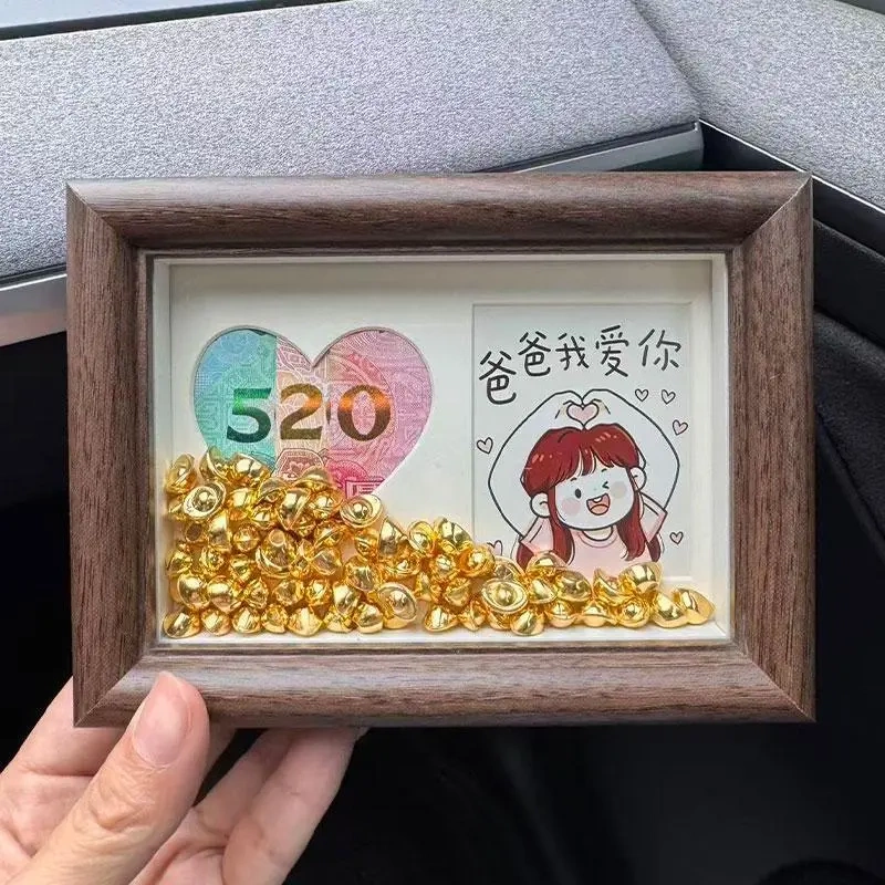 [Father's Day] DIY Gift for Dad I Love You 520 Creative Small Photo Frame Gift for Dad Father's Day Gift