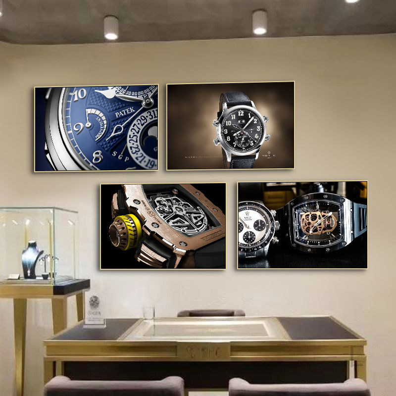 Famous Watch Decorative Paintings, Repair, Patek Philippe Counters, Luxury Goods Posters, Clocks, Miller Store Wall Paintings, Watches