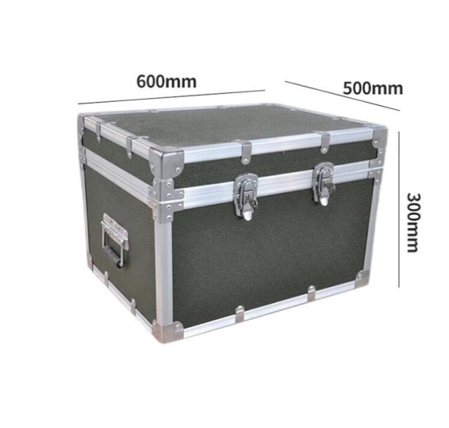 Оборот Box 百金顿 军绿色铝合金箱 工具收纳箱物资储存箱 航空仪器设备箱运