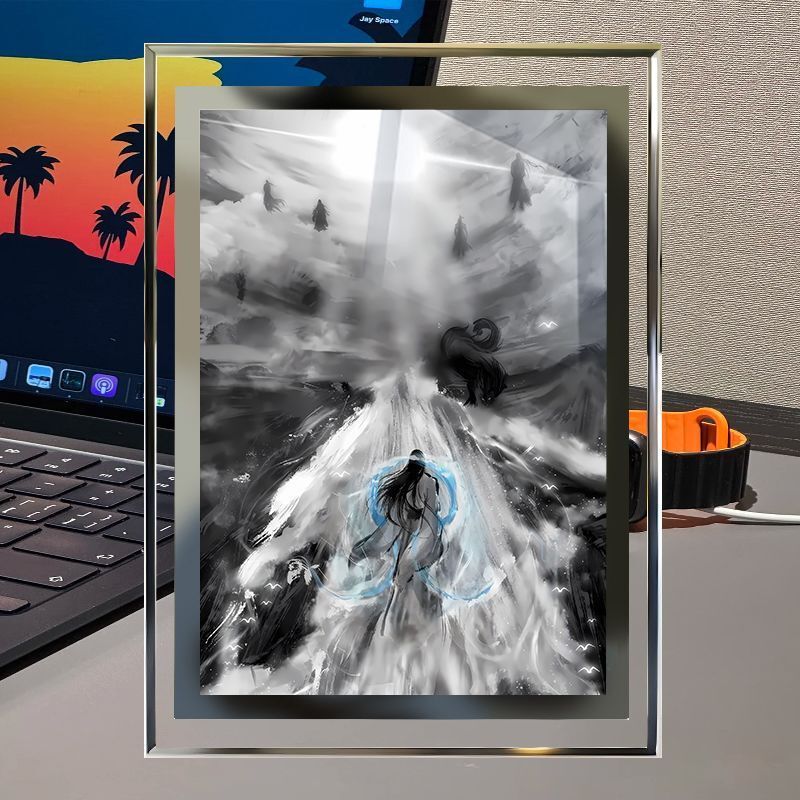High-Quality Crystal Glass Photo Frame with a Beautiful Design, Perfect as a Gift for Friends High-Quality Crystal Glass Photo Frame with a Beautiful Design, Perfect as a Gift for Friends