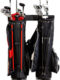 Wall-Mounted Bracket for Displaying, Storing, and Organizing Golf Clubs in Home Practice Ranges, Courses, and Clubs