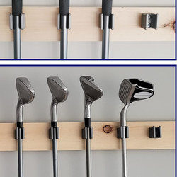 Wall-Mounted Bracket for Displaying, Storing, and Organizing Golf Clubs in Home Practice Ranges, Courses, and Clubs