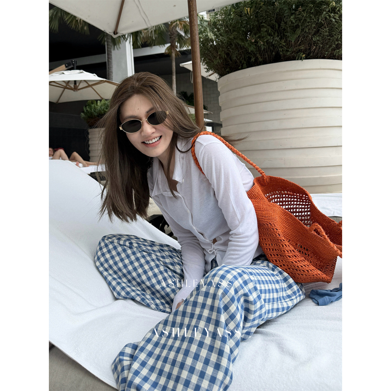 Ashleyass "Relaxed Minimalism" Row Style Lyocell Merino Wool Multi-Color Polo Sun Protection Cardigan for Women
