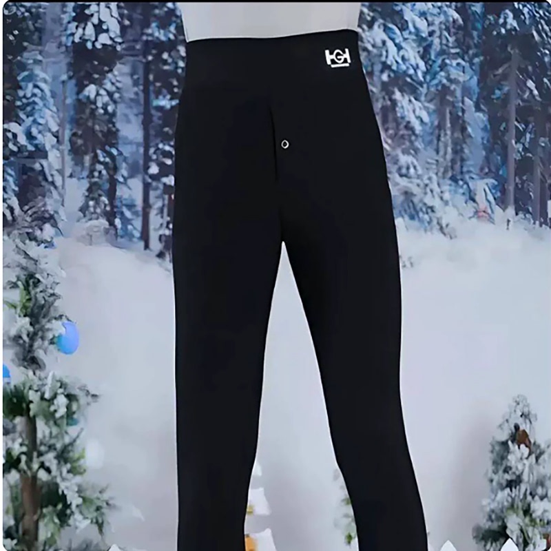 Xinjiahong Men's Pants That Don'T Require Wearing Underwear, Men's Base Layer Pants for Autumn and Winter, Thickened Thermal Pants with Lamb Wool, Cold-Proof Snow Pants