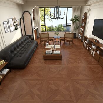 French versailles parquet wood grain tiles 800ux800 living room bedroom non-slip floor tiles all-ceramic imitation wood floor tiles