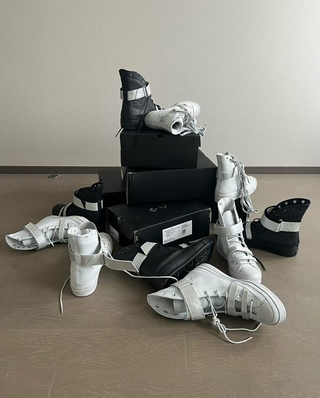 Deer Autonomous Anonymous Club Collaboration Velcro High-Top Lace-Up Sneakers, Versatile for Street Style