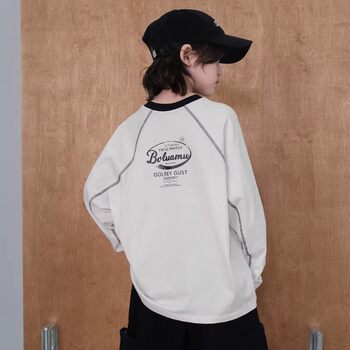 German Razt Brand Store Boys' Long-Sleeve Spring and Autumn 2026 New Style Base Shirt Boys' Spring Thin Sweatshirt