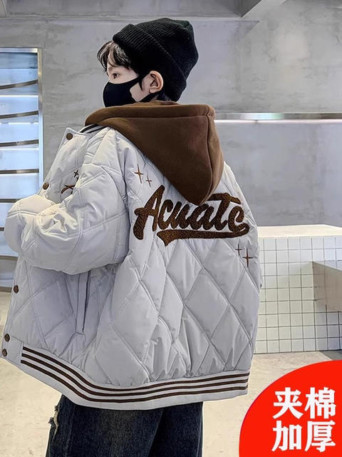 German Razt Brand Store Boys' Padded Jacket Autumn and Winter 2025 New Style Boys' Thick Cotton Coat Cotton Jacket