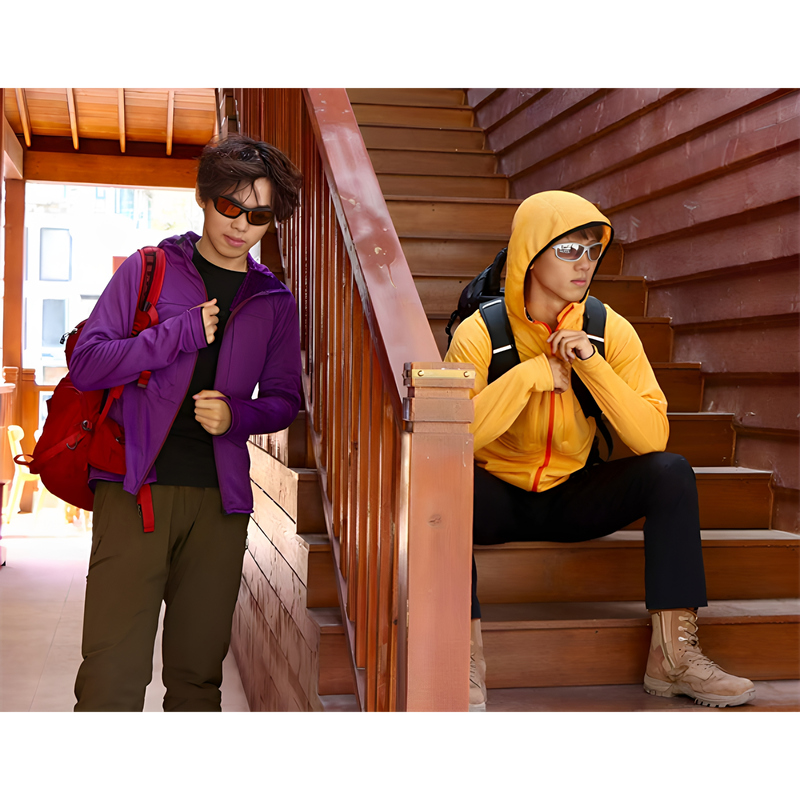 Flatcountry Outdoor 26-Style Hooded Fleece, Lightweight Teijin Fabric Flatcountry Outdoor 26-Style Hooded Fleece, Lightweight Teijin Fabric