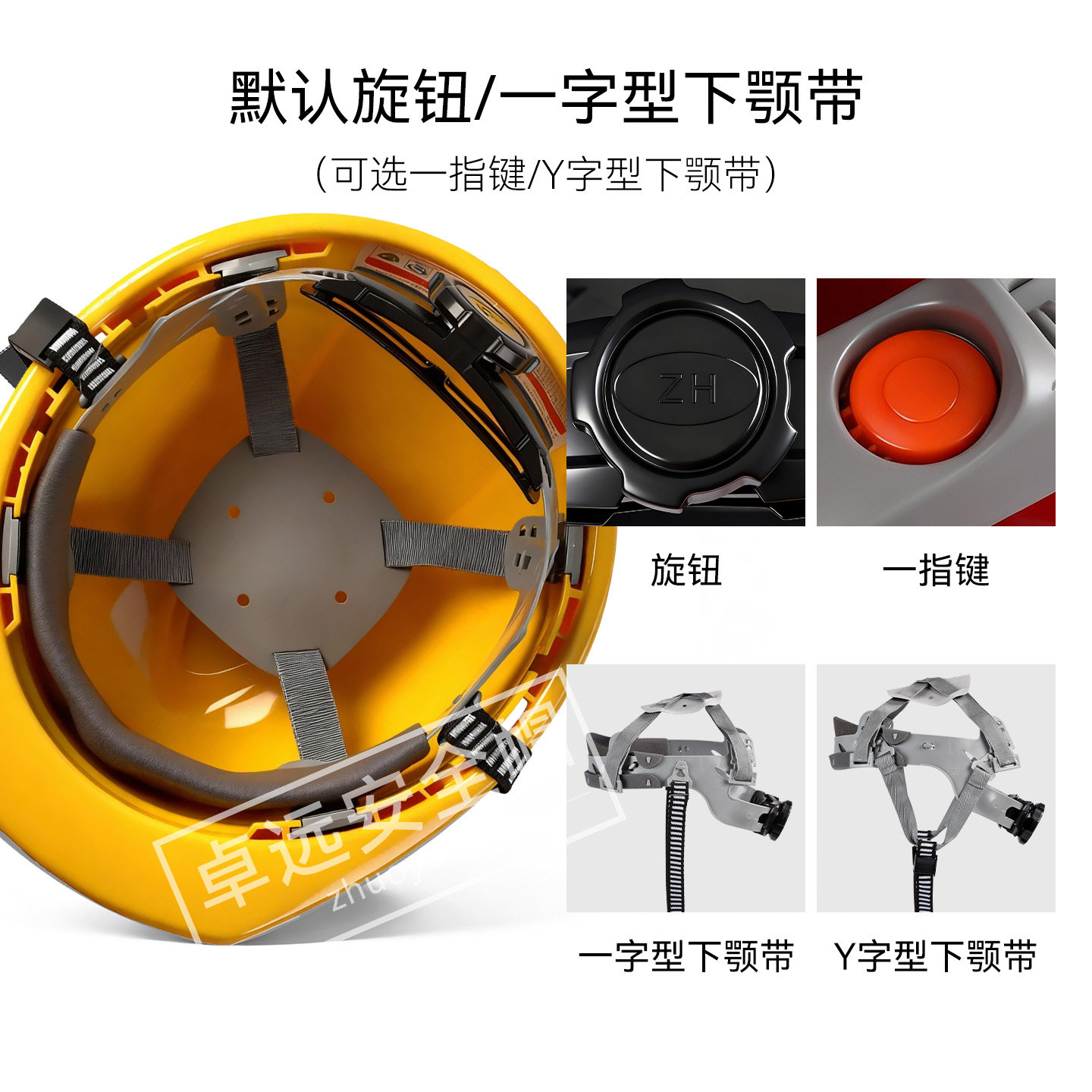 Защитная каска Zhuoyuan ZY-02A красная