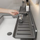 Bathroom storage rack in front of the mirror toilet hand basin wash basin wall-mounted punch-free bathroom storage rack