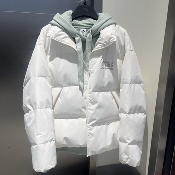 Anta Colorful down Jacket | Fluorine-Free Water-Repellent Women's Winter Stand Collar Puffer Jacket Cotton Coat 162548917N