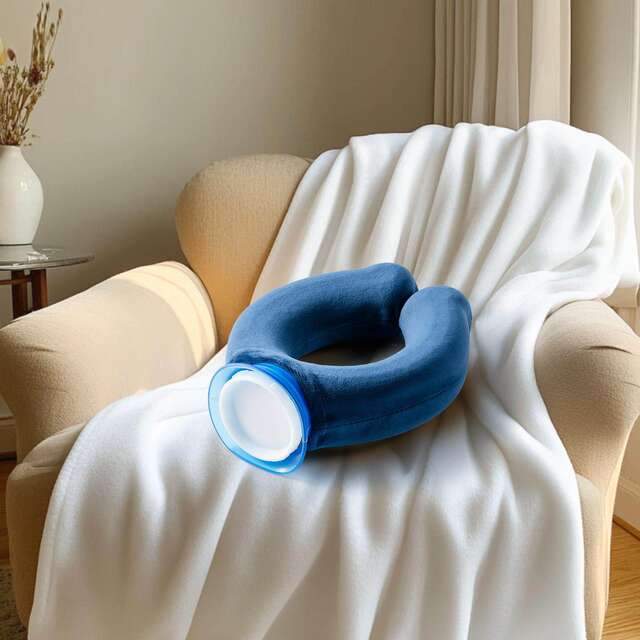 U-shaped pillow filled with water hot water bottle flushing filled with hot water bottle thickened explosion-proof hot compress neck cervical vertebra neck shoulder special