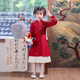 Girls' Hanfu Fleece-Lined Dress, Autumn and Winter Cheongsam Dress, 2025 New Style, Baby Girl New Year Outfit, New Chinese Style