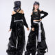 Jazz Dance Girls' Catwalk Performance Costumes Kidsren's New Year's Day Street Dance Hiphop Rock Style Leather Suits Hip-Hop Performance Costumes