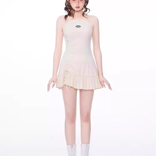 Swimsuit for Women, Suitable for Hot Springs, with a High-End Feel, Small Bust Enhancement, Flattering for Complexion, Slimming, Tummy-Concealing, Stunning Skirt-Style Two-Piece Swimsuit