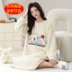 Women's Nightgown with Breast Pads, Autumn and Winter Thickened Half-Velvet Pajamas, Coral Velvet, Can Be Worn Outside, Girls' Warm Home Clothes