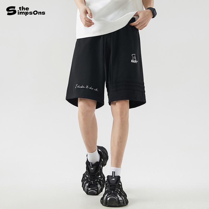 The Simpsons Casual Shorts Unisex Summer Loose American Street Style Five-Point Pants Trendy Brand Sports Sweatpants