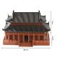 Chinese-Style Ancient Architectural Model Ornaments, Simulated Palace 3D Printing Micro-Landscape Water and Land Tank Rockery Landscaping Decorative Ornaments