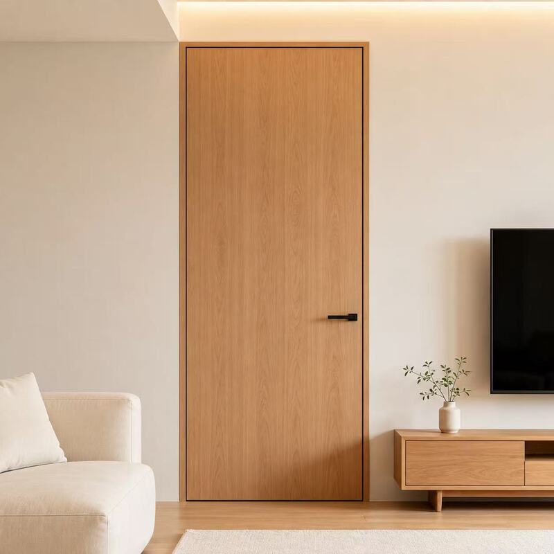Medieval Style Soundproof and Silent Bedroom Door Walnut Solid Wood Composite Door Home Room Door Hotel Homestay Interior Door Set Medieval Style Soundproof and Silent Bedroom Door Walnut Solid Wood Composite Door Home Room Door Hotel Homestay Interior Door Set