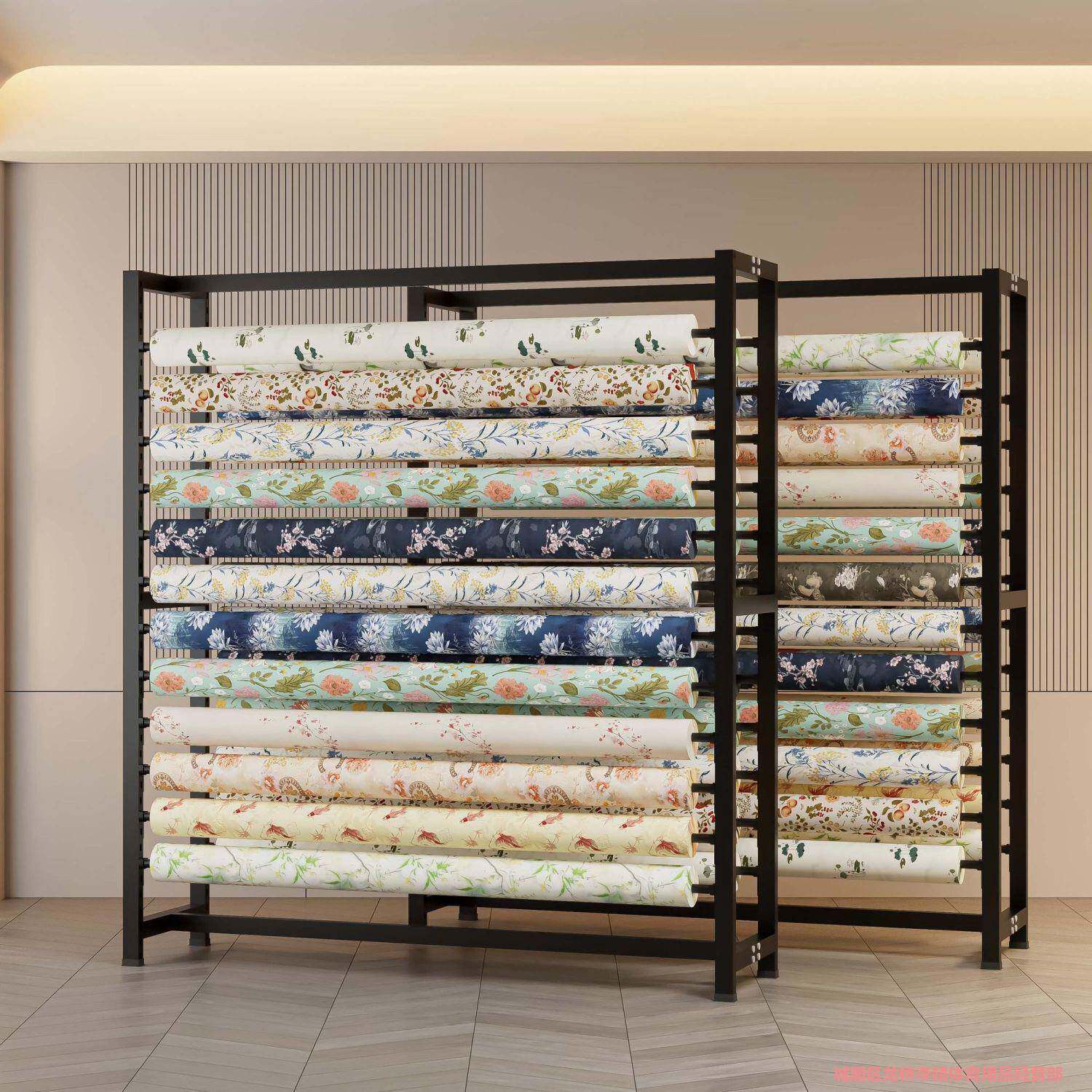 纺织面料展示架布料架卷布架布匹样品架货架布料样品架特厚可调节