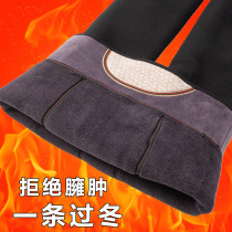 Leggings women wear velvet outside in winter and autumn thicken their feet faten up 200 pounds plus size fat mm warm cotton pants
