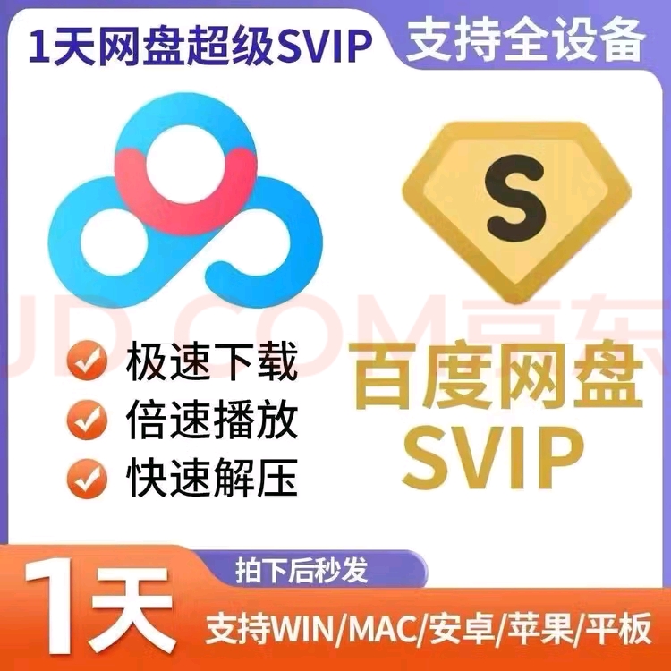 解锁网盘极速体验：百度网盘超级会员SVIP的周卡月卡之选