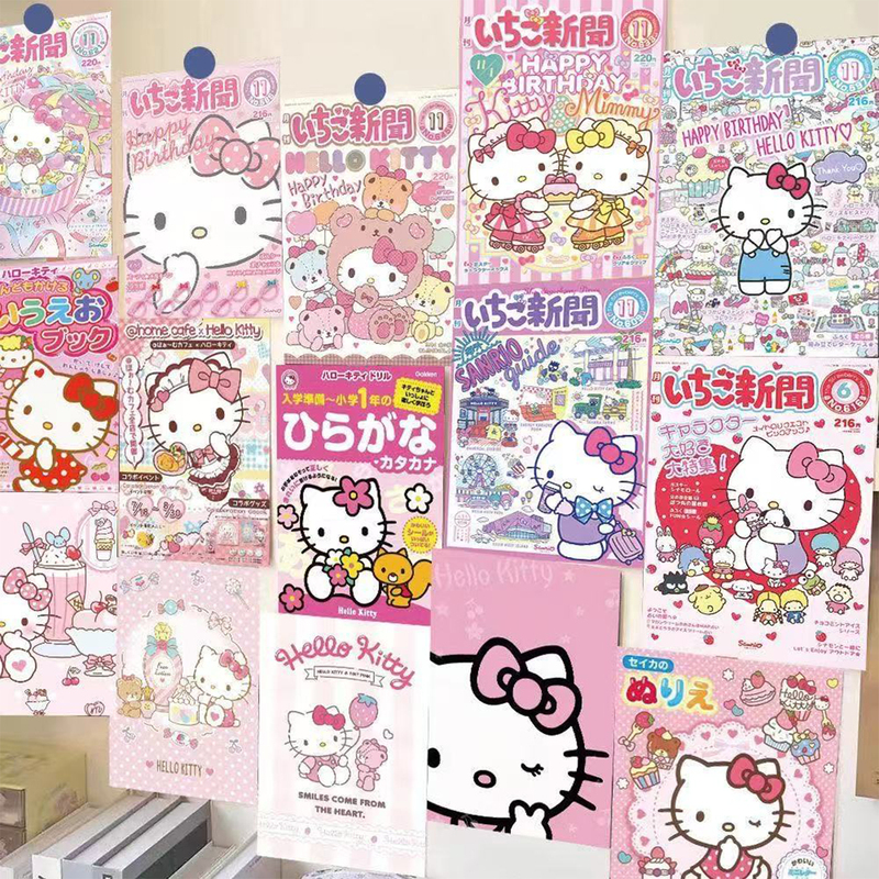 New Hello Kitty Poster, Girly Decoration, Cartoon Room, Dormitory Photo Background, Wallpaper, Gift for Friends