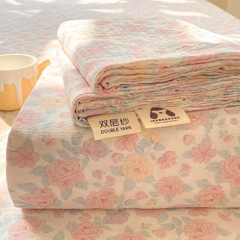 9.14-Double-Layer Gauze Bed Sheet 9.14-Double-Layer Gauze Bed Sheet