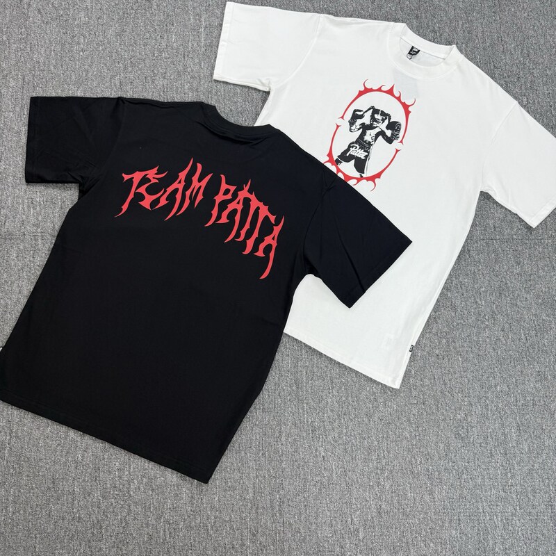 Patta American Retro Fashion Brand Portrait Print Men's Loose Casual 240g Heavy Double Yarn Pure Cotton Short-Sleeved T-Shirt Trendy