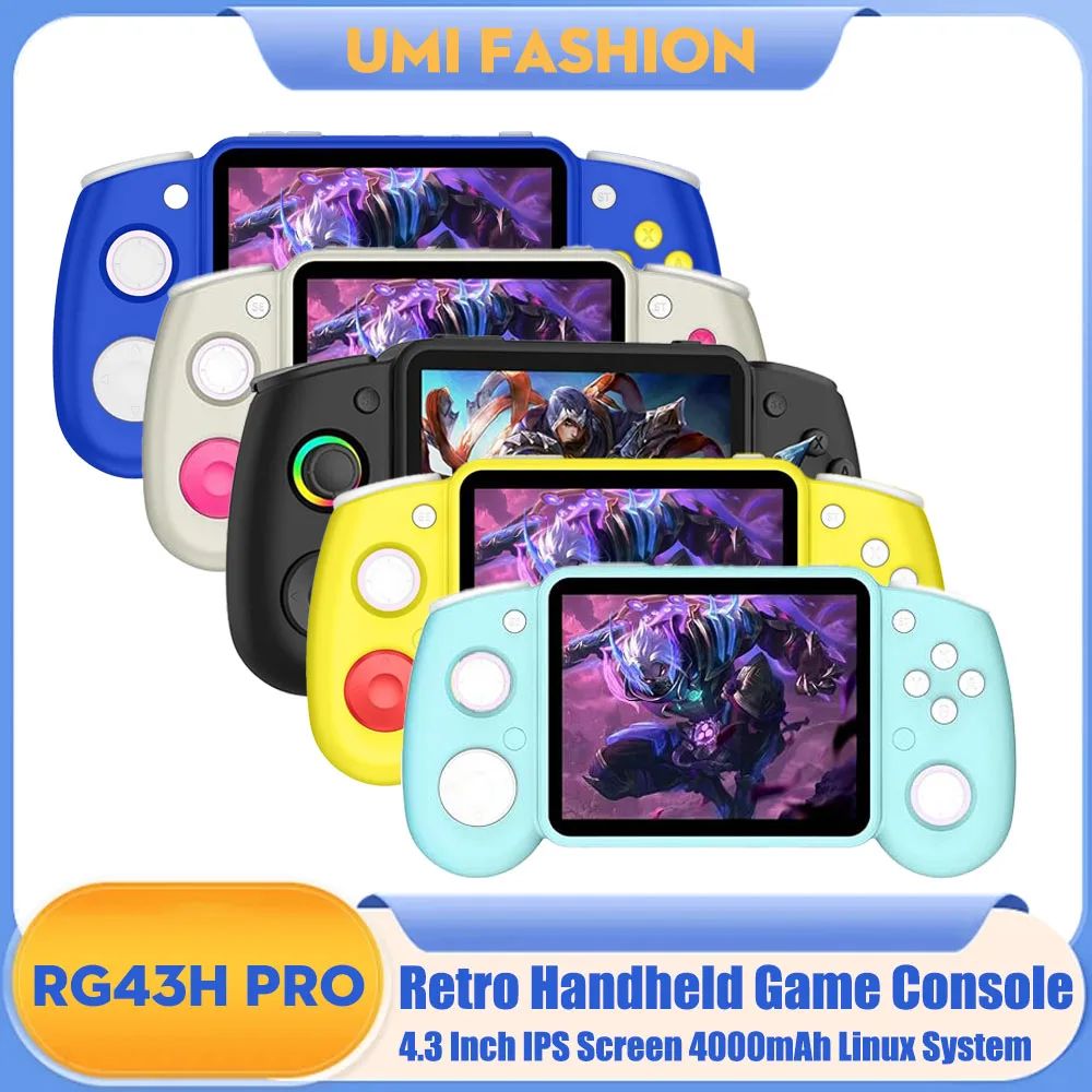 RG43H Pro Handheld Game Console 4.3 Inch IPS Screen 4000mAh-淘宝Taobao ...
