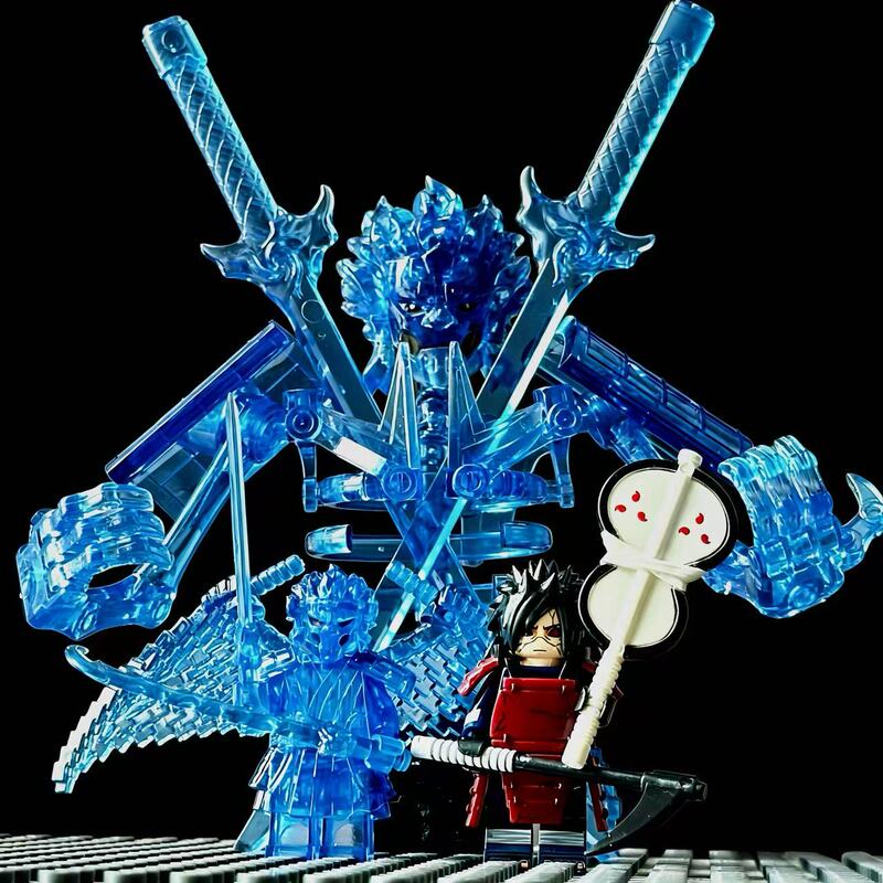 Naruto Rikudou Sasuke Uchiha Madara Itachi Model Three-Party Building Block Figures High-Quality Toys