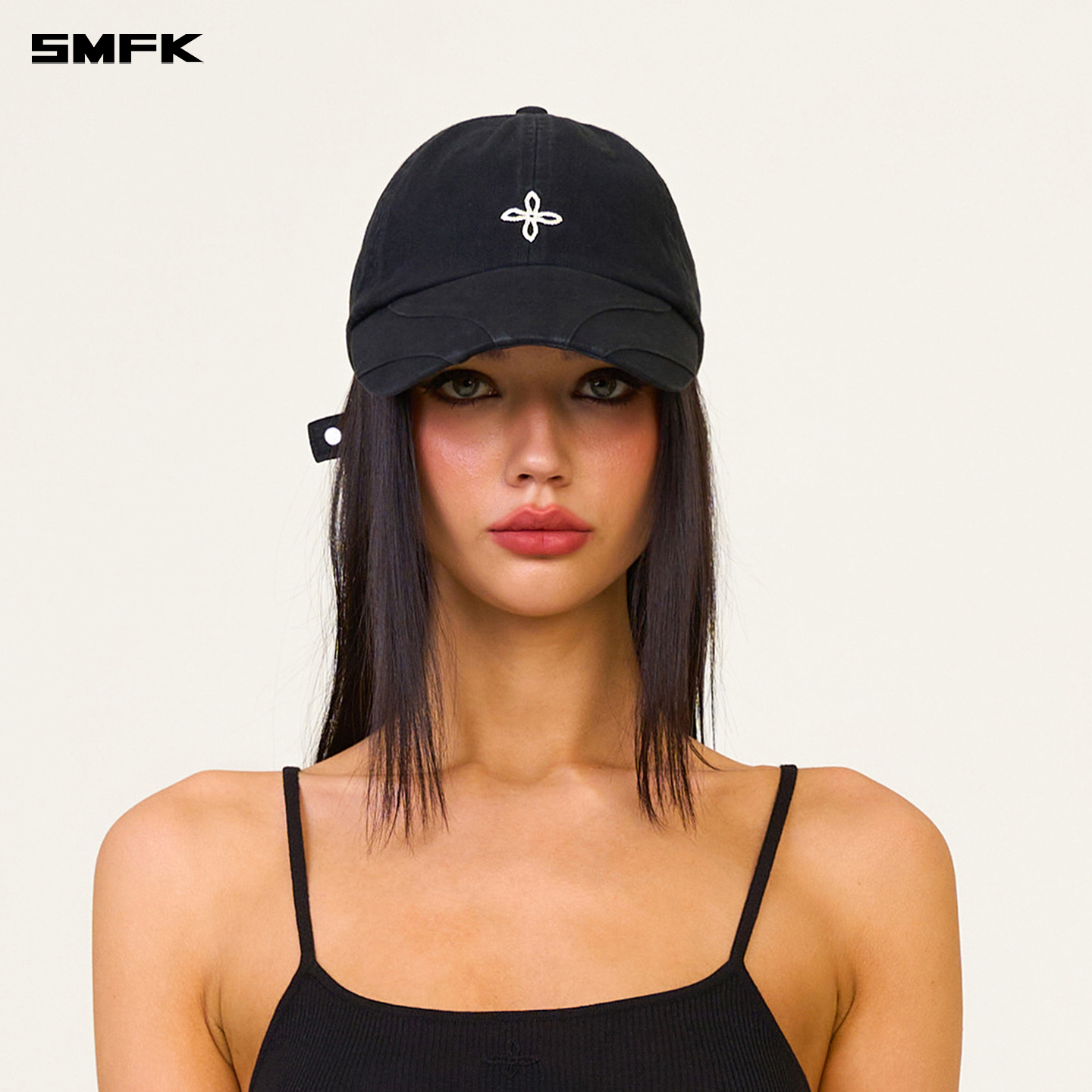 Классическая бейсболка SMFK с крестообразным цветком/цепочкой, вышивка, изогнутый край H0001B4/5