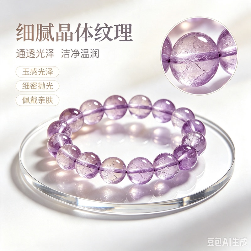 1030 Natural Amethyst Bracelet for Women, Niche Style, Delicate Crystal Texture, Transparent Luster, High Aesthetic Value Bracelet 1030 Natural Amethyst Bracelet for Women, Niche Style, Delicate Crystal Texture, Transparent Luster, High Aesthetic Value Bracelet