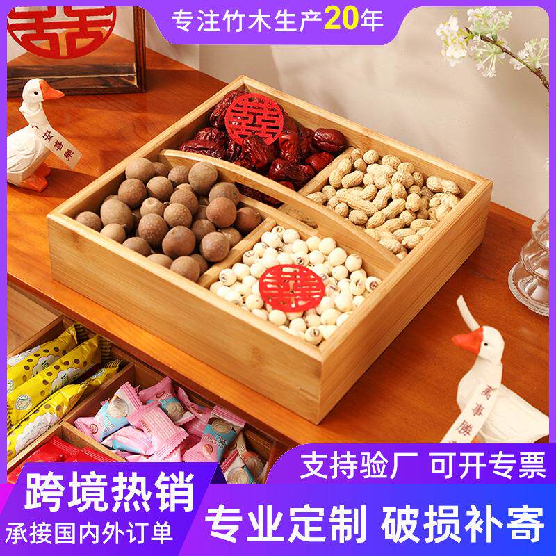 Cross-border pallet wooden home hotel restaurant storage tea set rectangular wooden tea tray Japanese style